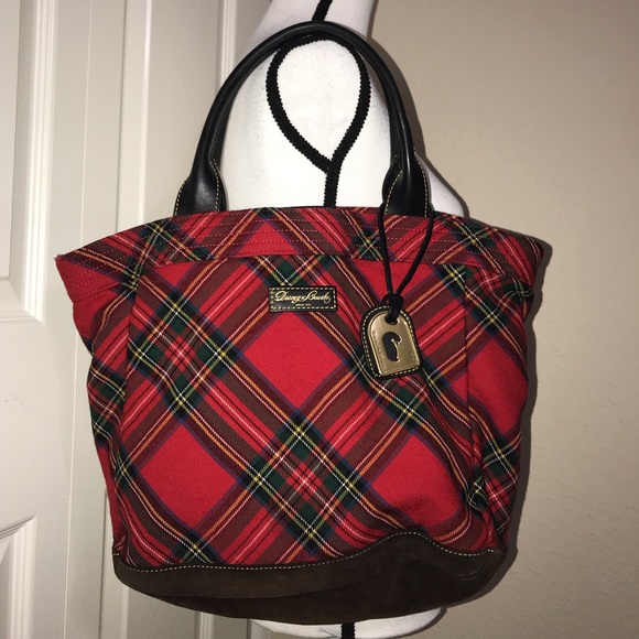 Dooney & Bourke Handbags - Dooney & Bourke red tartan purse Large